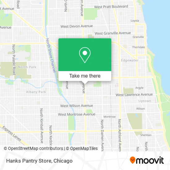 Hanks Pantry Store map