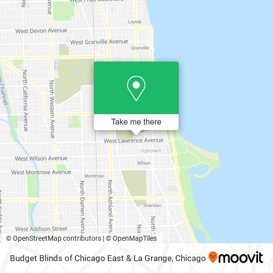 Mapa de Budget Blinds of Chicago East & La Grange