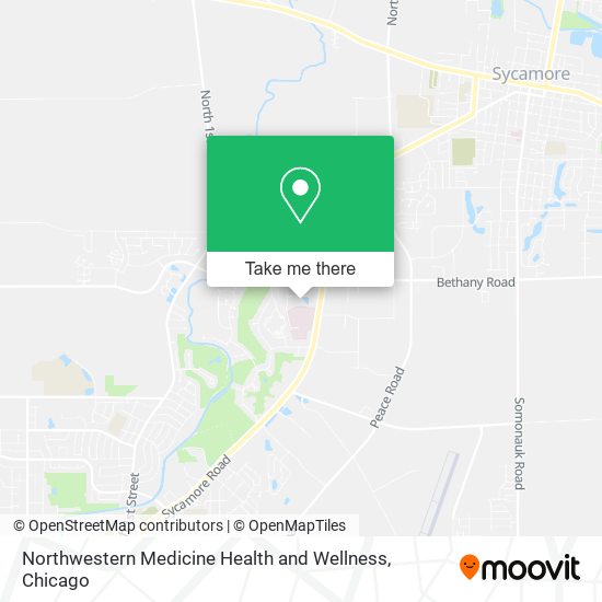 Northwestern Medicine Health and Wellness map