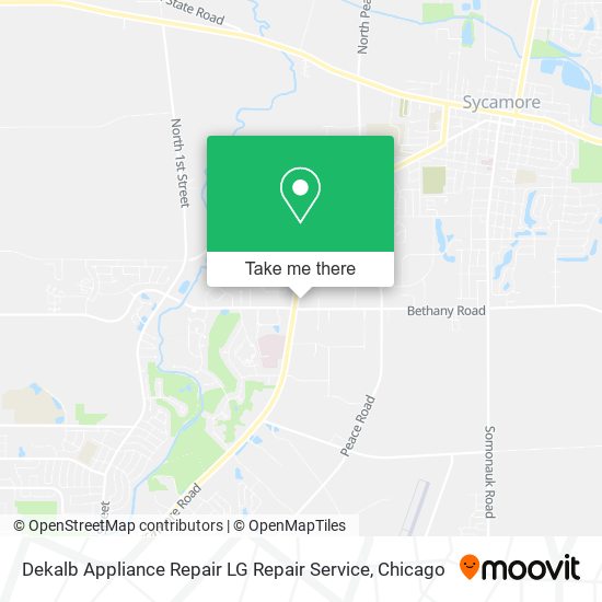 Dekalb Appliance Repair LG Repair Service map