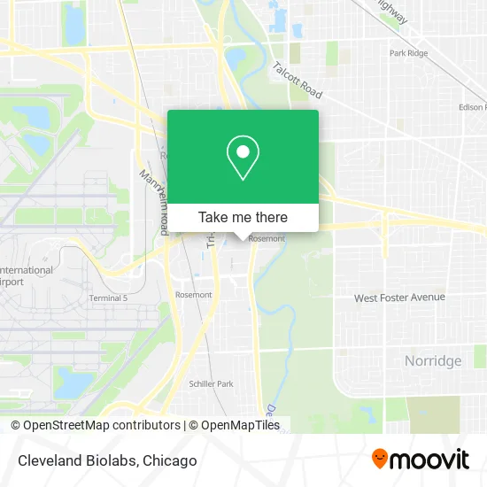 Mapa de Cleveland Biolabs