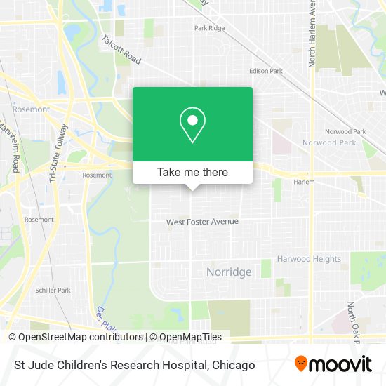 St Jude Children's Research Hospital map