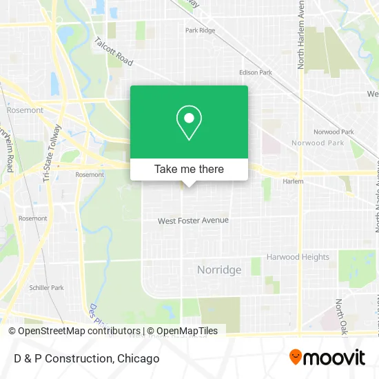 D & P Construction map