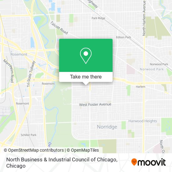 North Business & Industrial Council of Chicago map