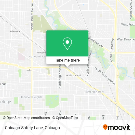 Chicago Safety Lane map