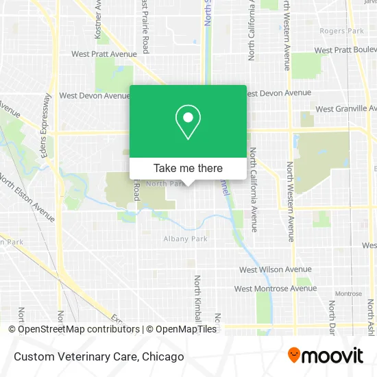 Custom Veterinary Care map