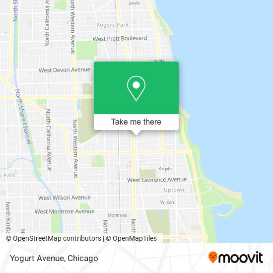 Yogurt Avenue map