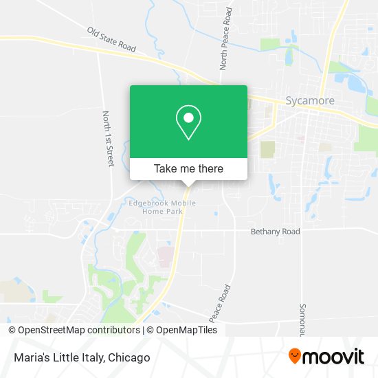Maria's Little Italy map