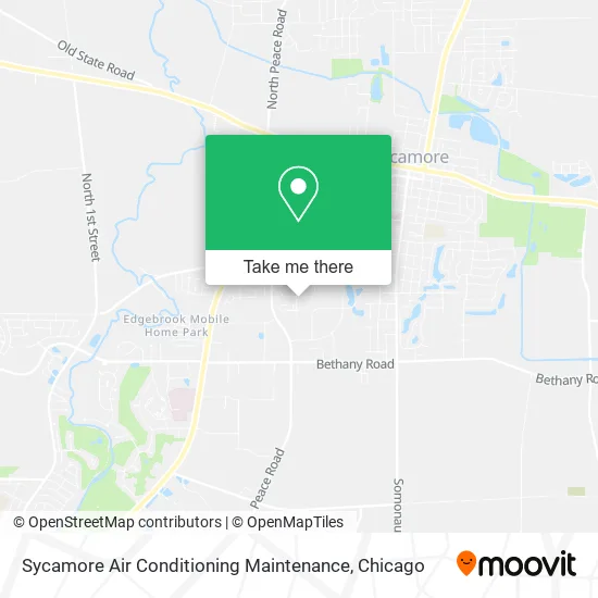 Sycamore Air Conditioning Maintenance map