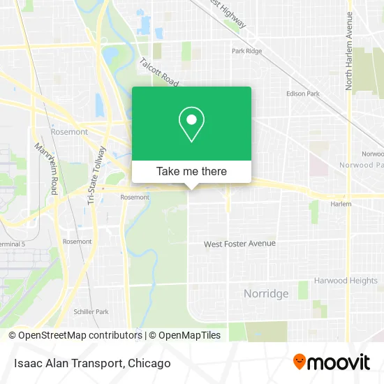 Mapa de Isaac Alan Transport