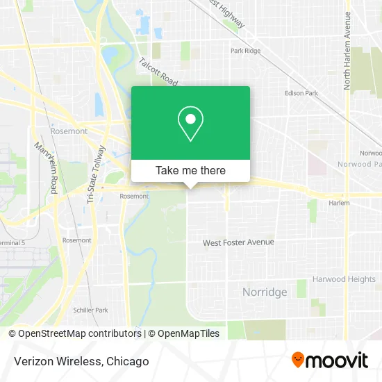Mapa de Verizon Wireless