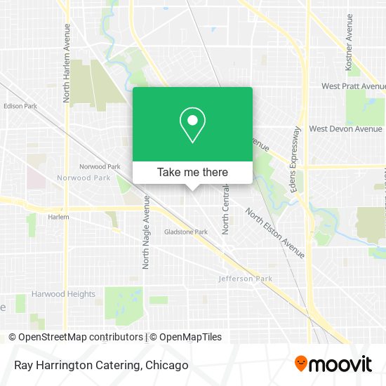 Ray Harrington Catering map