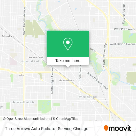 Mapa de Three Arrows Auto Radiator Service