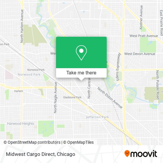 Midwest Cargo Direct map