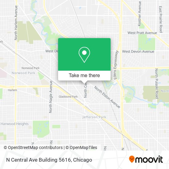 N Central Ave Building 5616 map