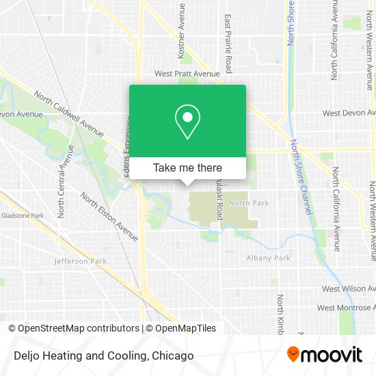 Deljo Heating and Cooling map