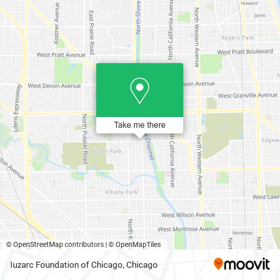Iuzarc Foundation of Chicago map