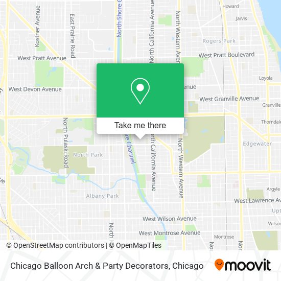 Mapa de Chicago Balloon Arch & Party Decorators