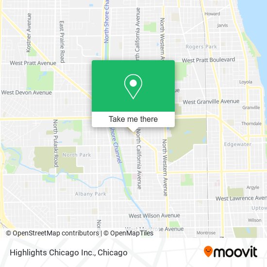 Mapa de Highlights Chicago Inc.