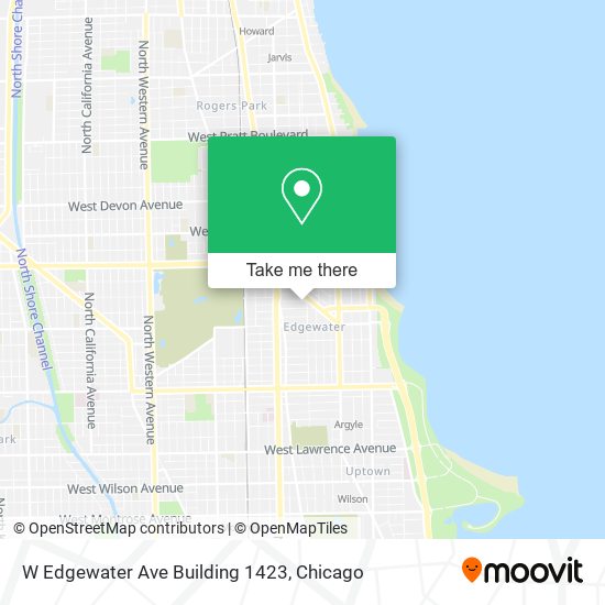 Mapa de W Edgewater Ave Building 1423