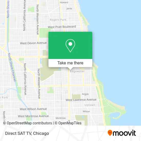 Direct SAT TV map