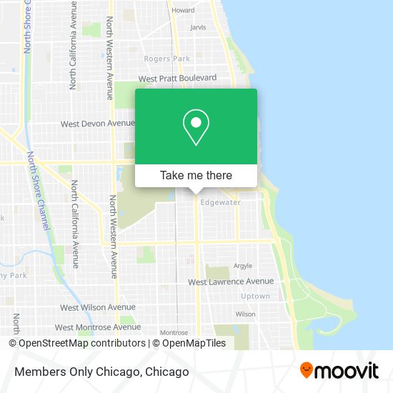 Members Only Chicago map