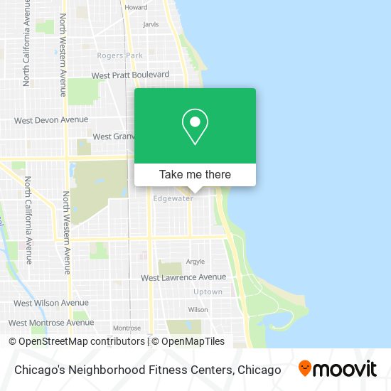 Mapa de Chicago's Neighborhood Fitness Centers