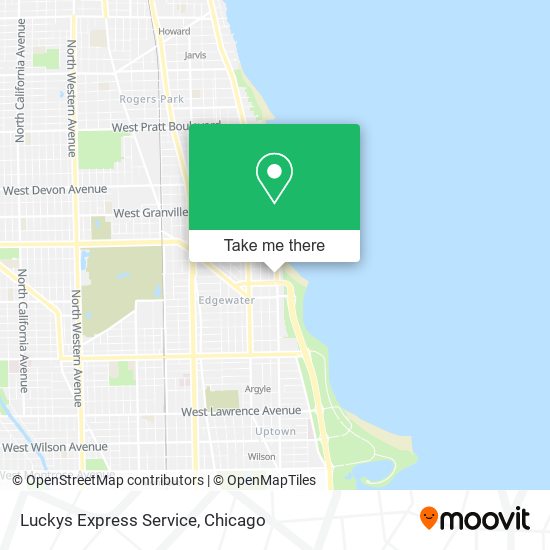 Luckys Express Service map