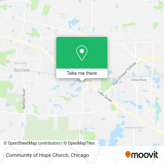 Community of Hope Church map