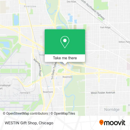 WESTIN Gift Shop map