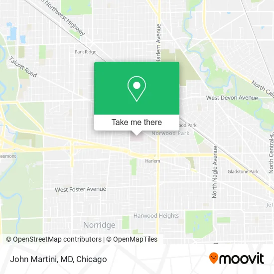 John Martini, MD map