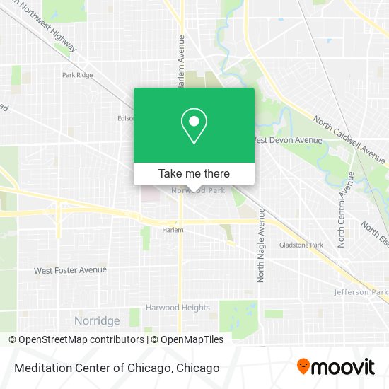 Meditation Center of Chicago map