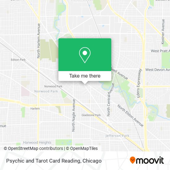 Psychic and Tarot Card Reading map