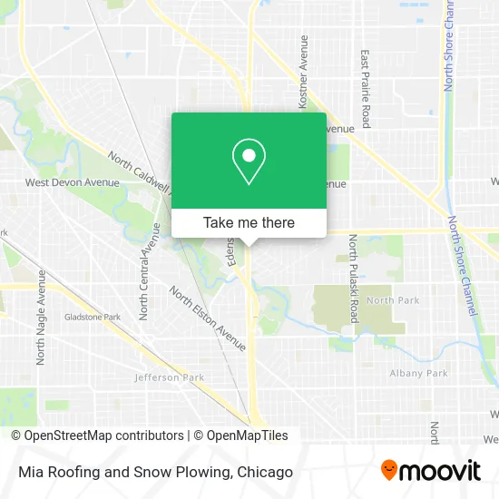 Mia Roofing and Snow Plowing map