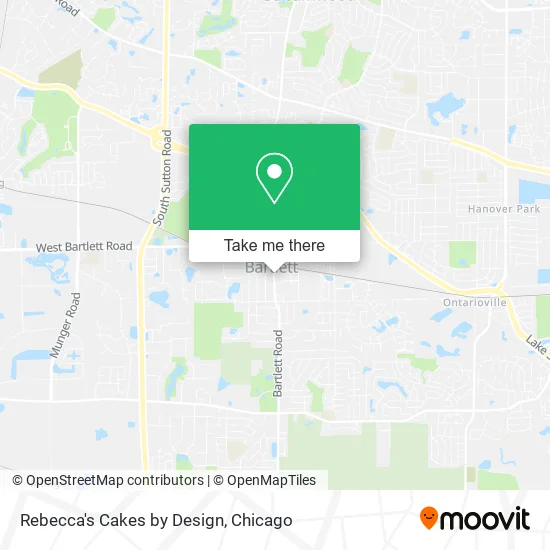 Rebecca's Cakes by Design map