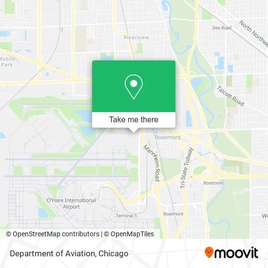 Department of Aviation map