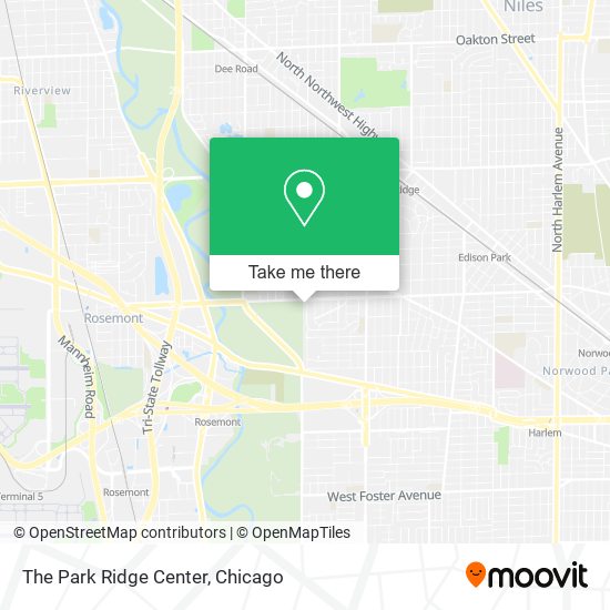 The Park Ridge Center map