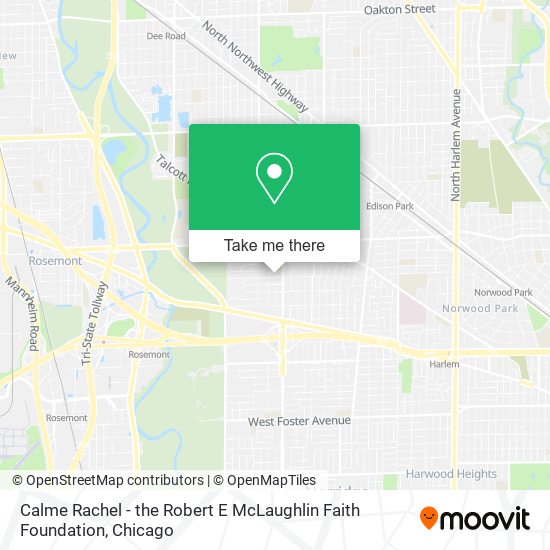 Calme Rachel - the Robert E McLaughlin Faith Foundation map