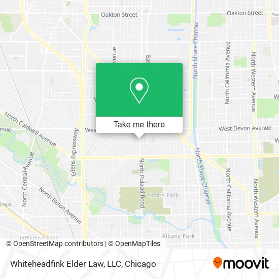 Whiteheadfink Elder Law, LLC map