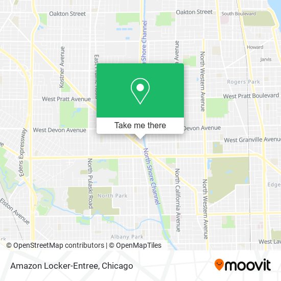 Mapa de Amazon Locker-Entree