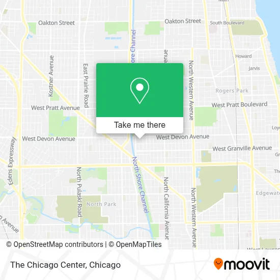 The Chicago Center map