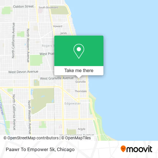 Mapa de Paawr To Empower 5k