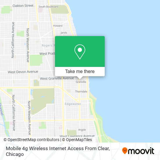 Mapa de Mobile 4g Wireless Internet Access From Clear