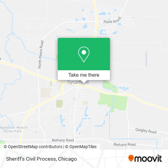 Sheriff's Civil Process map