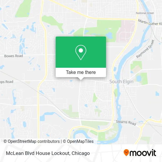 McLean Blvd House Lockout map