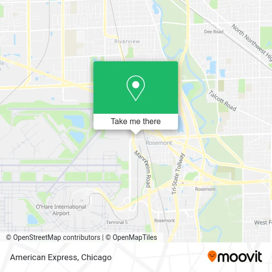 American Express map