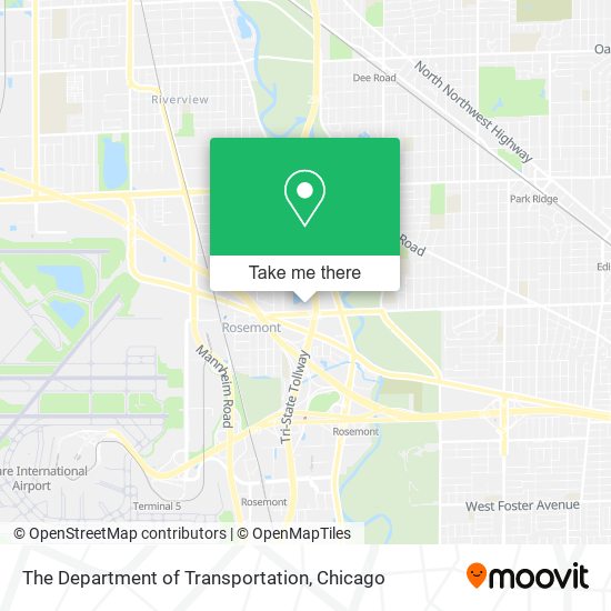 Mapa de The Department of Transportation