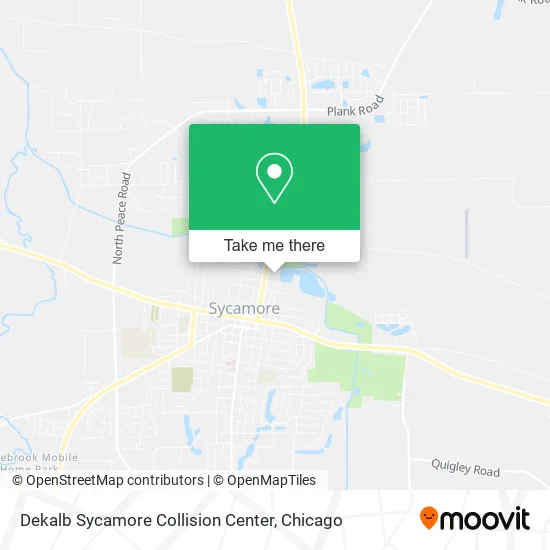Mapa de Dekalb Sycamore Collision Center