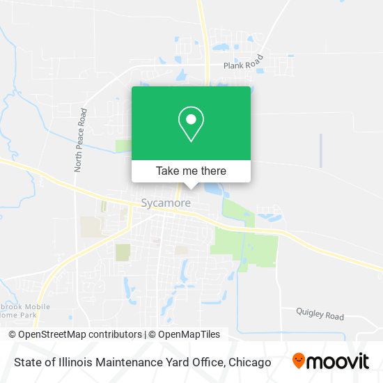 State of Illinois Maintenance Yard Office map