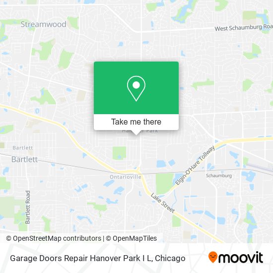 Mapa de Garage Doors Repair Hanover Park I L